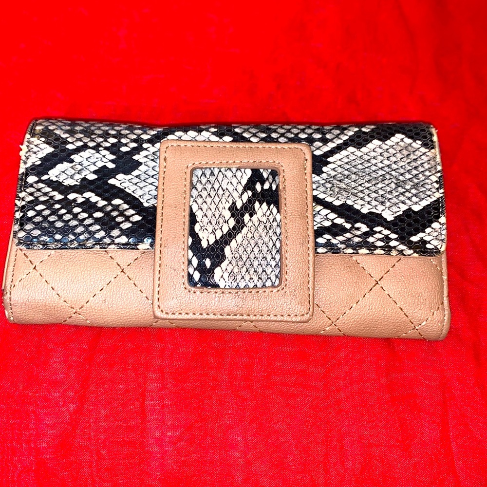 Snake print wallet